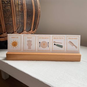 72 Daily Routine Cards Display Stand
